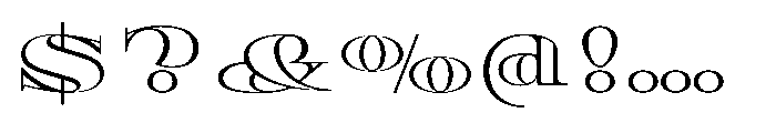 Diplomata Deco Outline Font OTHER CHARS