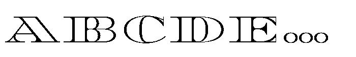 Diplomata Deco Outline Font UPPERCASE