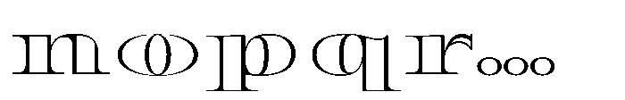 Diplomata Deco Outline Font LOWERCASE