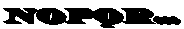 Diplomata Deco R-Shadow Font UPPERCASE
