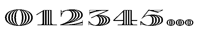 Diplomata Deco Strip Font OTHER CHARS