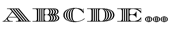 Diplomata Deco Strip Font UPPERCASE