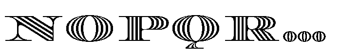 Diplomata Deco Strip Font UPPERCASE