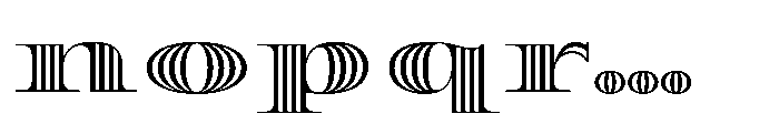 Diplomata Deco Strip Font LOWERCASE
