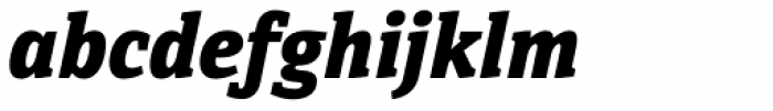 Directa Serif Heavy Italic Font LOWERCASE