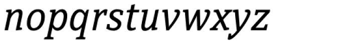 Directa Serif Italic Font LOWERCASE