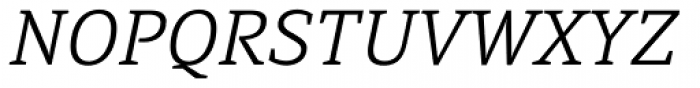 Directa Serif Light Italic Font UPPERCASE