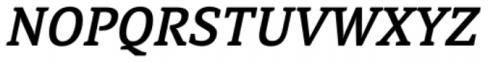 Directa Serif Medium Italic Font UPPERCASE