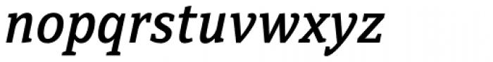 Directa Serif Medium Italic Font LOWERCASE