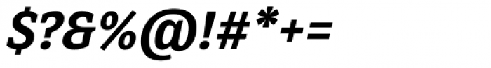 Directa Serif SemiBold Italic Font OTHER CHARS