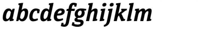 Directa Serif SemiBold Italic Font LOWERCASE