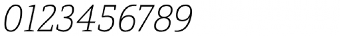 Directa Serif Thin Italic Font OTHER CHARS