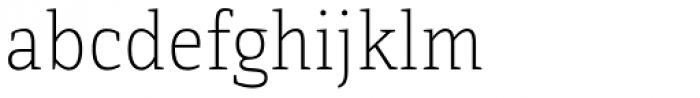 Directa Serif Thin Font LOWERCASE