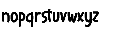Dirello Meadow Font LOWERCASE