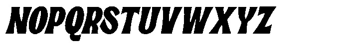 Dirty Novel Slant Font UPPERCASE