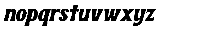 Dirty Novel Slant Font LOWERCASE