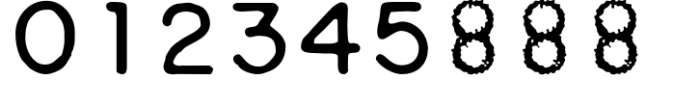 Dirty Numbers Regular Font UPPERCASE