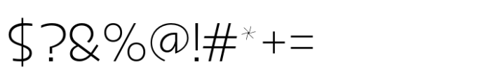 Disalina Extra Light Font OTHER CHARS