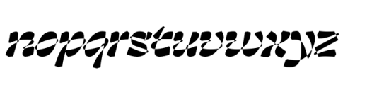 Discordia Bold Italic Font LOWERCASE