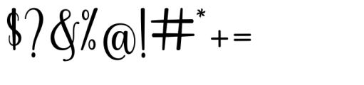 Disforia Inersia Regular Font OTHER CHARS