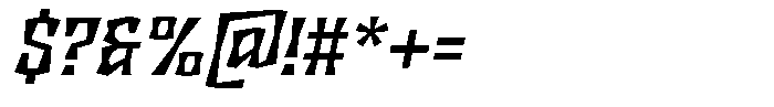 Disforma Black Italic Font OTHER CHARS