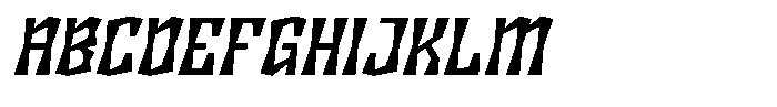 Disforma Black Italic Font UPPERCASE