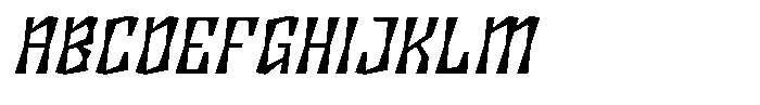 Disforma Bold Italic Font UPPERCASE