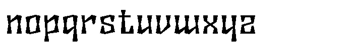 Disforma Bold Font LOWERCASE