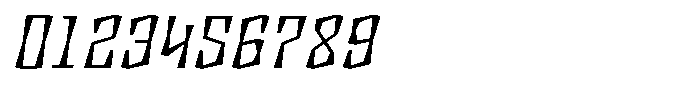 Disforma Italic Font OTHER CHARS