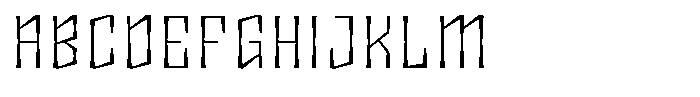 Disforma Light Font UPPERCASE
