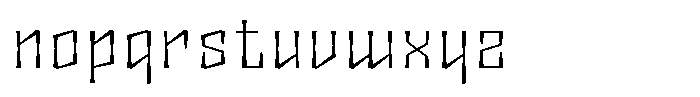 Disforma Light Font LOWERCASE