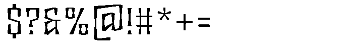 Disforma Regular Font OTHER CHARS