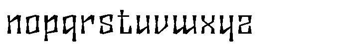 Disforma Regular Font LOWERCASE