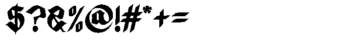 Disgored Font OTHER CHARS