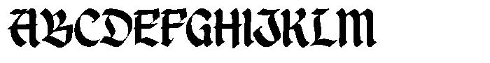 Disgored Font UPPERCASE