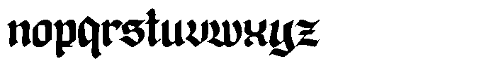 Disgored Font LOWERCASE