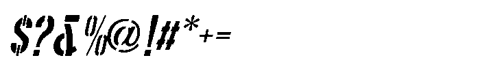 Disinformation JNL Oblique Font OTHER CHARS