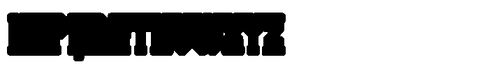 Disintegrator Outline Font UPPERCASE