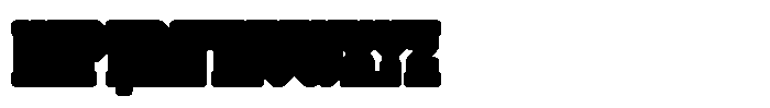 Disintegrator Outline Font LOWERCASE