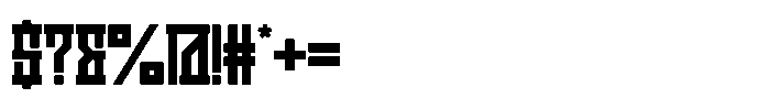 Disintegrator Regular Font OTHER CHARS