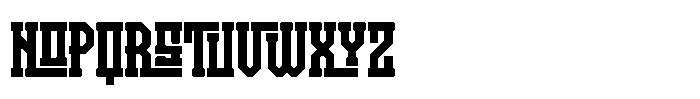 Disintegrator Regular Font LOWERCASE