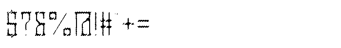 Disintegrator Texture Font OTHER CHARS