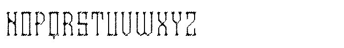 Disintegrator Texture Font UPPERCASE