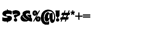 Disko Phonic Font OTHER CHARS