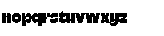 Disko Phonic Font LOWERCASE
