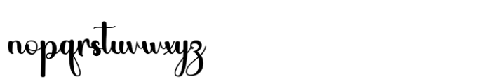 Disney Script Font LOWERCASE