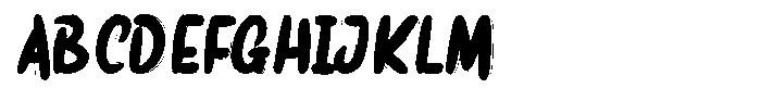 Dispay Micko Outline Style Font UPPERCASE