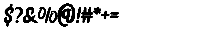 Dispay Micko Regular Font OTHER CHARS