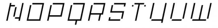Displacement Mass Italic Font LOWERCASE
