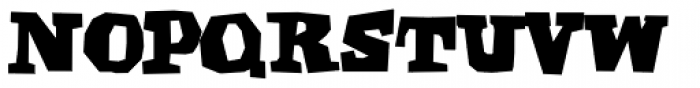 Display Black Serif Font UPPERCASE